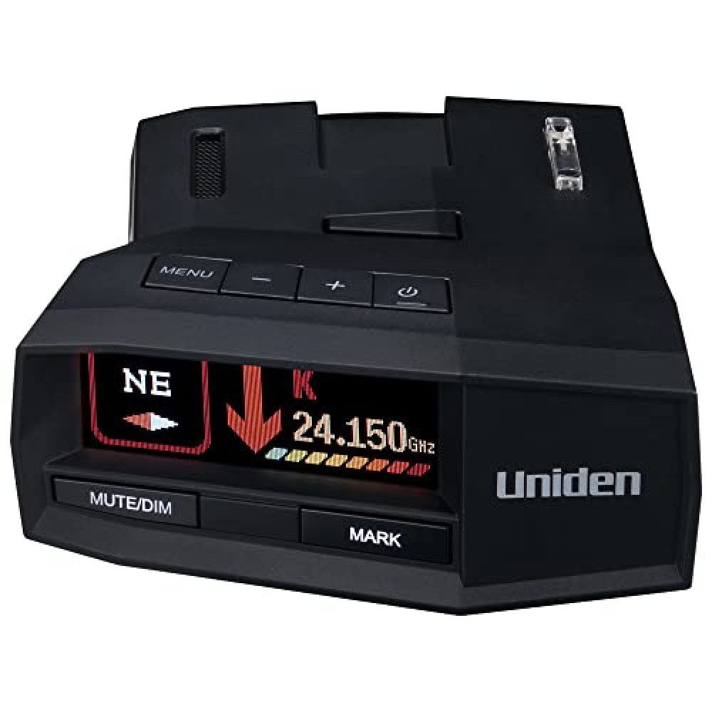 Uniden R8w Extreme Long Range Laser/Radar Detector, 360° Awareness, Directional Arrows, Wi-Fi, Bluetooth, GPS, Real-Time Voice Alerts, Red Light & Speed Camera Alerts, R/TACH App