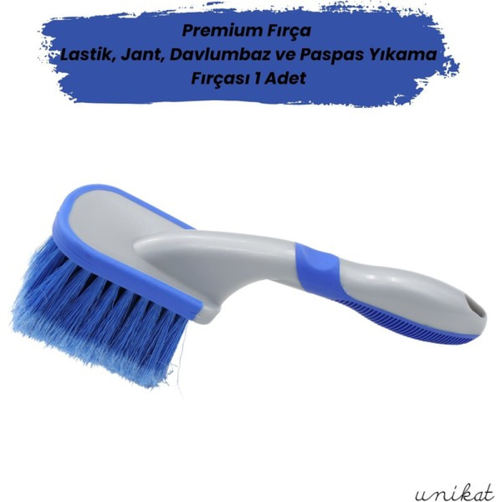 Unikat Premium Kısa Saplı Araç Tekerlek Lastik Fırçası – Oto Lastik, Jant, Davlumbaz ve Kumaş Paspas Yıkama Fırçası 1 Adet Oto Yıkama Ürünleri Fiyatı