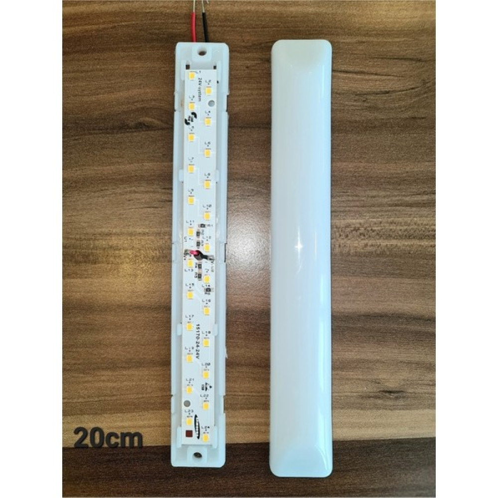 Unikom 10'lu Paket 12V Tente LED Aydınlatma Armatür 20CM-OVAL Taban-Gün Işığı 3000K Armatür Fiyatı