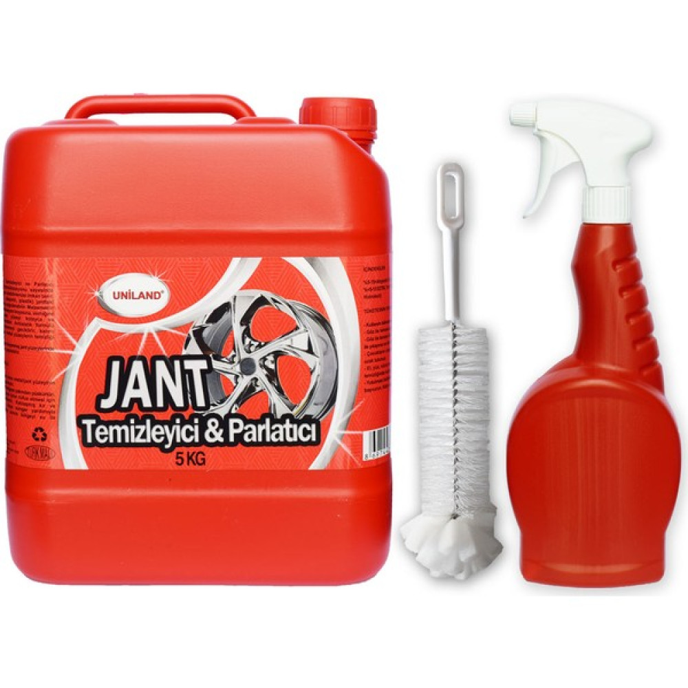 Uniland Jant Temizleyici ve Parlatıcı 5 kg + Sprey + Fırça Jantlar & Jant Aksesuarları Fiyatı