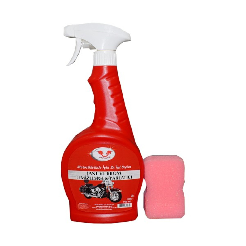 Uniland Motosiklet Jant Ve Krom Temizleyici ve Parlatıcı 750ml + Temizleme Süngeri Oto Bakım & Temizlik Ürünleri Fiyatı