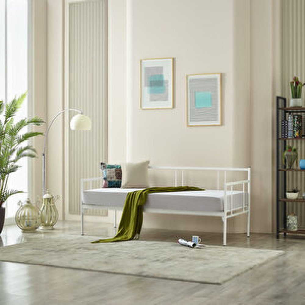 Unimet Forte Daybed Tek Kişilik Metal Karyola - Beyaz 90x200 cm Karyola Fiyatı
