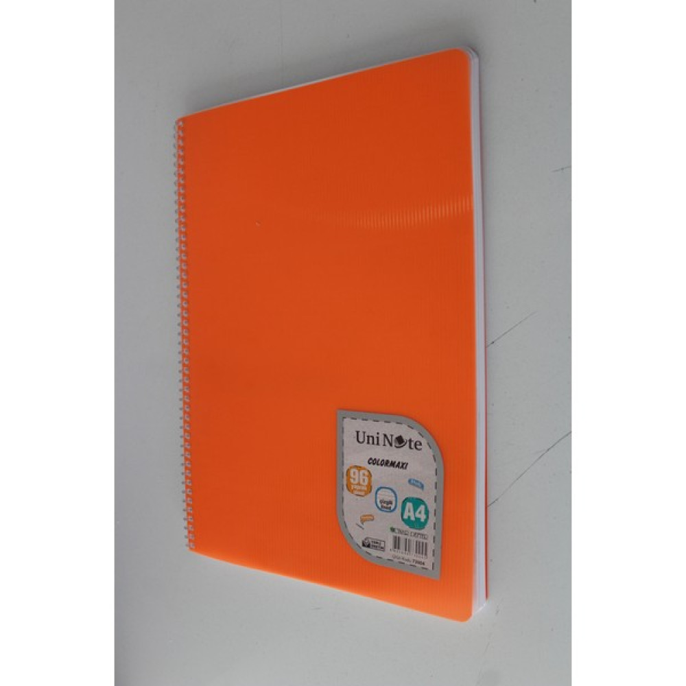 Uninote UNINOTE-73018-2-3 Colormaxı A4 Sp.pp Kapak 96 Yp. Çizgili - Turuncu Ajanda Fiyatı