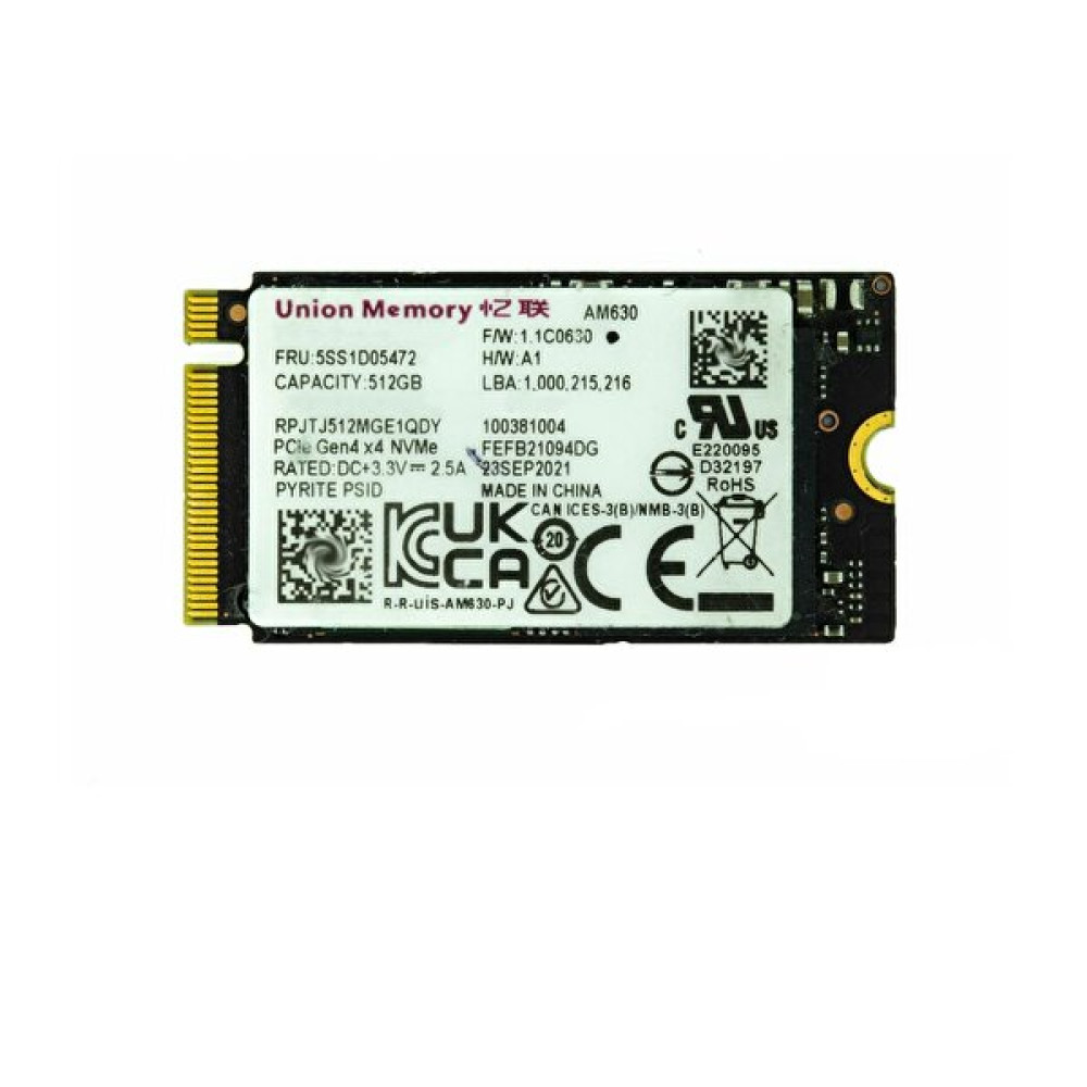Union Memory Sss1D05470 512 GB M2 22x42 NVMe SSD SSD / Solid State Drive Fiyatı