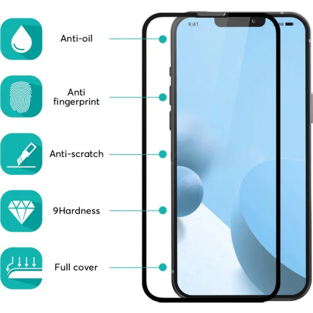 Unipha iPhone 13 Alüminyum Temperli 5d Cam Ekran Koruyucu 0.4 mm Cep Telefonu Ekran Koruyucusu Fiyatı