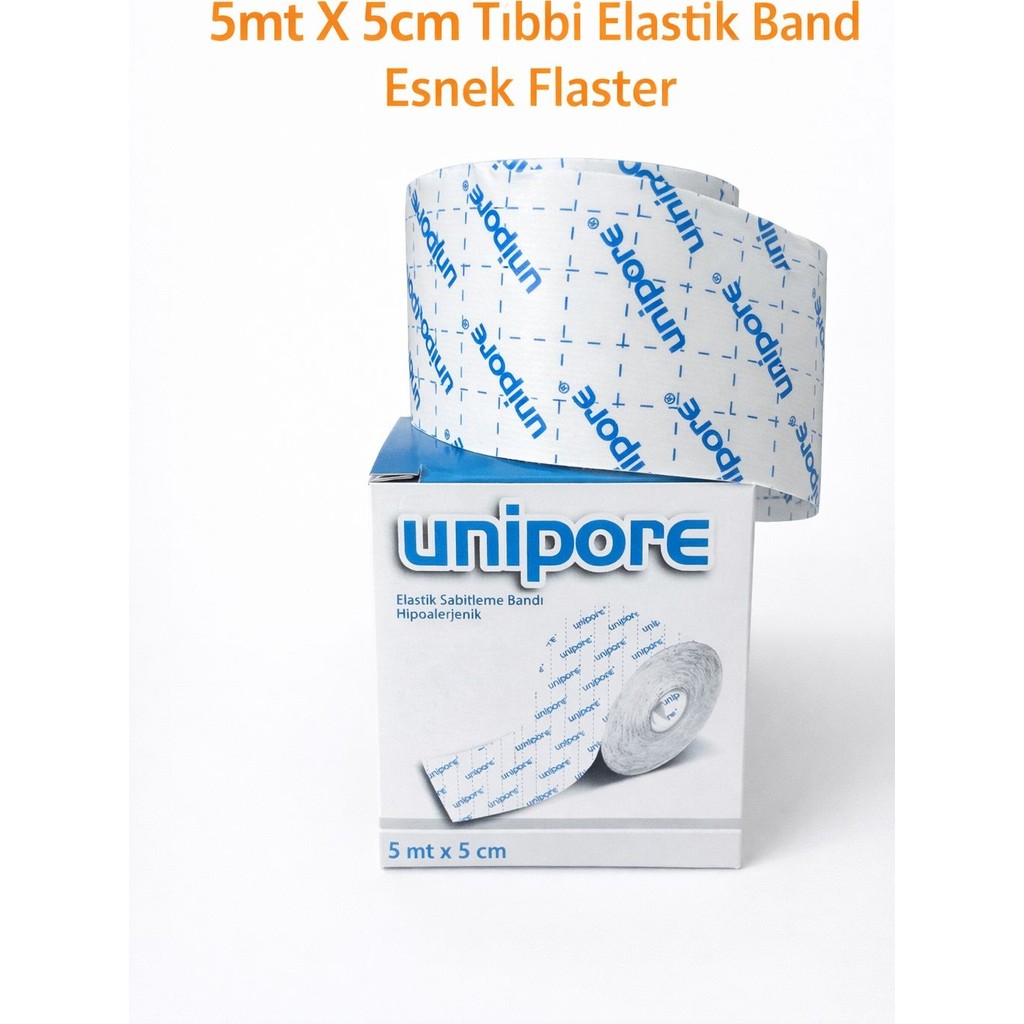 Unipore 5mt x 5cm Tıbbi Elastik Band Esnek Flaster (1 Adet) - 1 Diğer Fiyatı