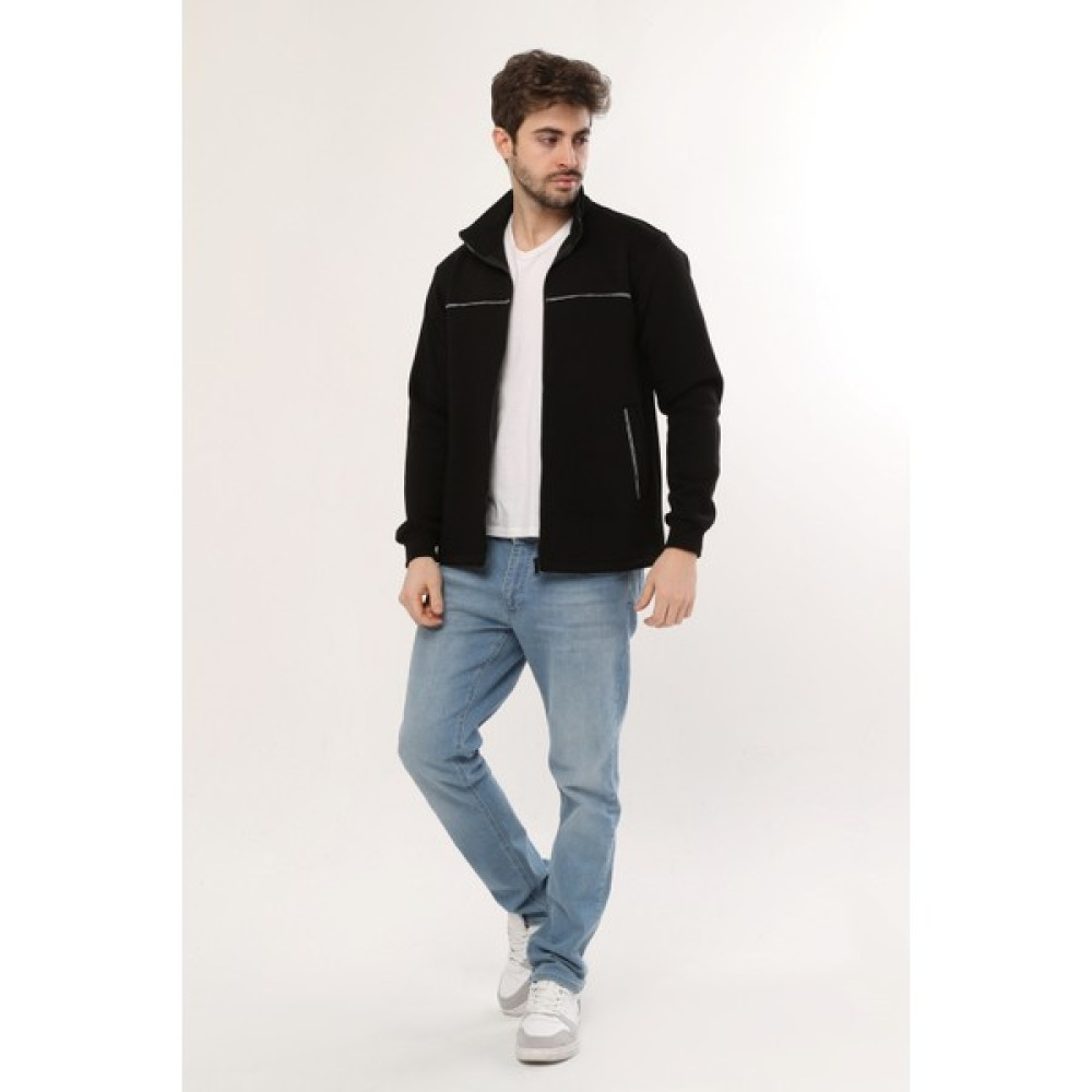 Uniprom Casual Ceket 3 Iplik Şardonlu Mevsimlik Günlük Ceket Siyah Erkek Ceket Fiyatı