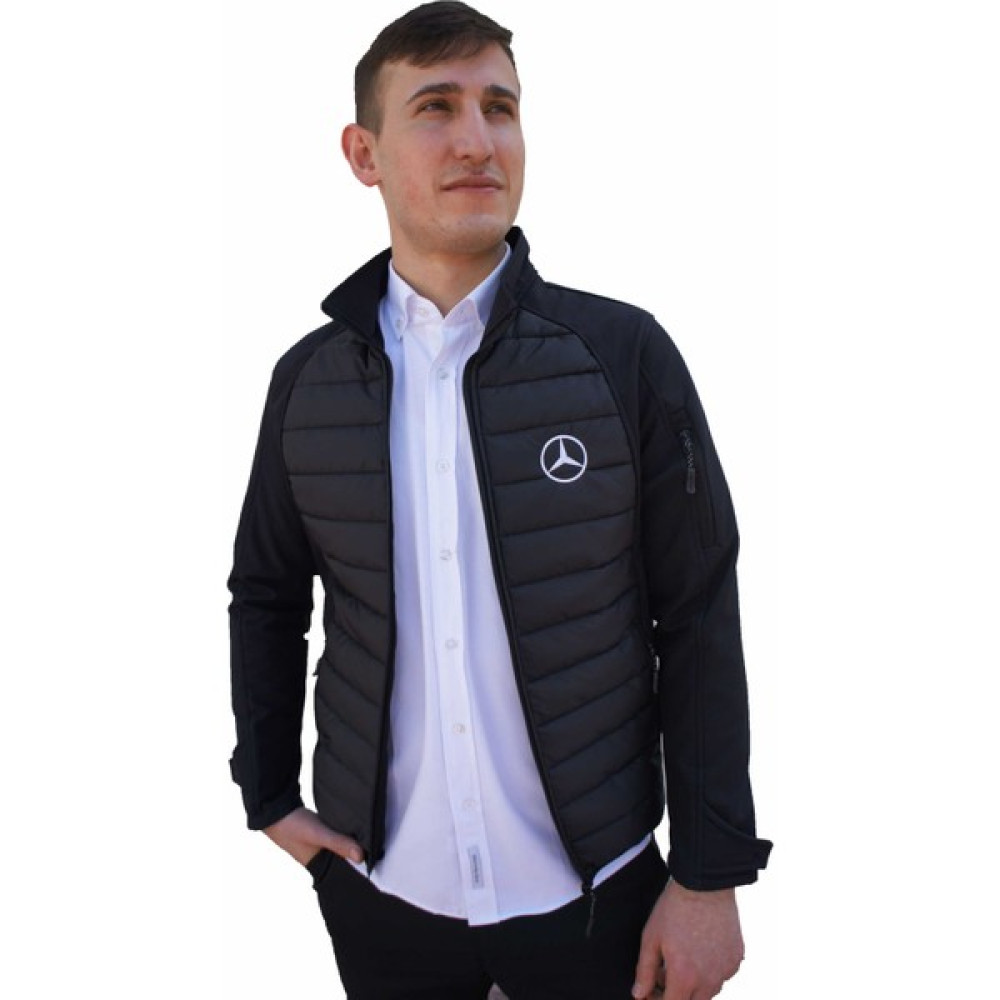 Uniprom Mercedes Mont Softshell-Ray Desen Likralı Siyah 5 Cepli - Erkek Erkek Mont Fiyatı