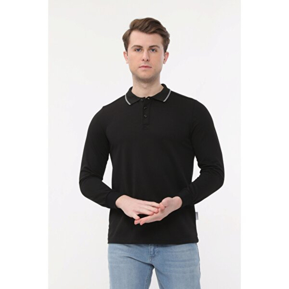 Uniprom Polo Yaka Uzun Kollu Tişört Polyester Erkek Erkek T-shirt Fiyatı