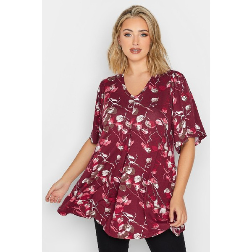 Uniq Store Büyük Beden Desenli V Yaka Bluz 302484 Bluz Fiyatı