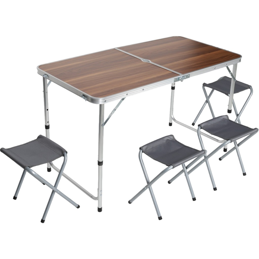 Uniqamp ® Quatro™ Çanta Tipi 4 Tabureli Katlanır Kamp Masa Seti Diğer Fiyatı