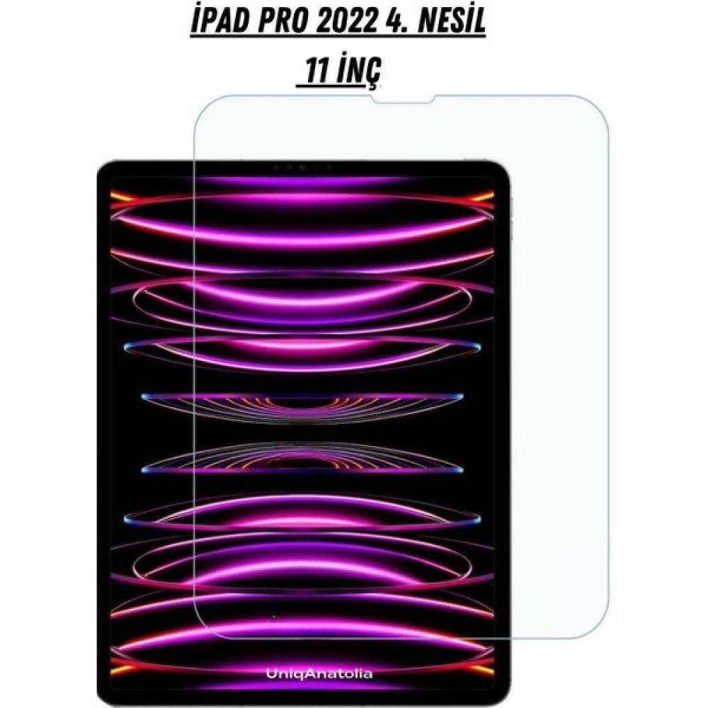 Uniqanatolia Apple iPad Pro 4. Nesil 11 Inç 2022 Uyumlu Temperli Kırılmaz Ekran Koruyucu Tablet Aksesuarı Fiyatı