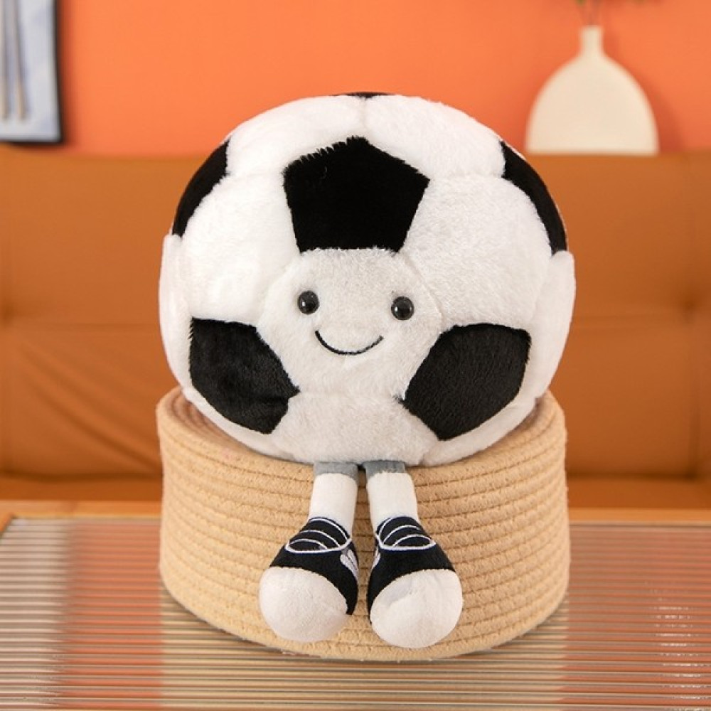Unique Sevimli Karikatür Komik Voleybol Futbol Peluş Oyuncak Uzun Bacak Topu Bebek Yastık (Yurt Dışından) - White-Black Oto Boyaları Fiyatı