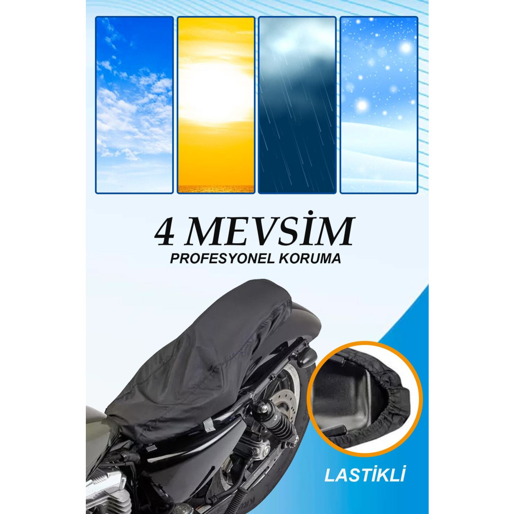 Uniquem Universal Motosiklet Siyah Sele Kılıfı Motor Koltuk Brandası Pcx Nmax Sym Servis Motorsiklet Aksesuarları Fiyatı