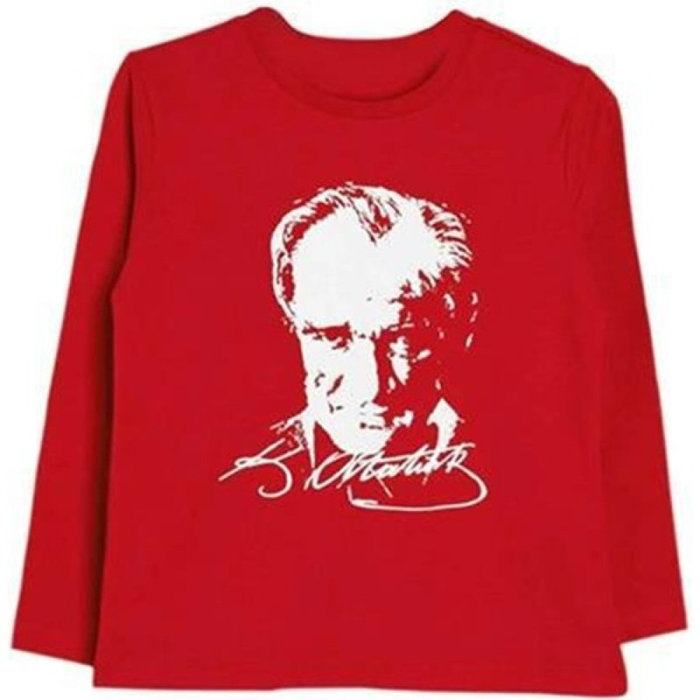 Unisex Atatürk Baskılı Uzun Kol T-Shirt Erkek Ceket Fiyatı
