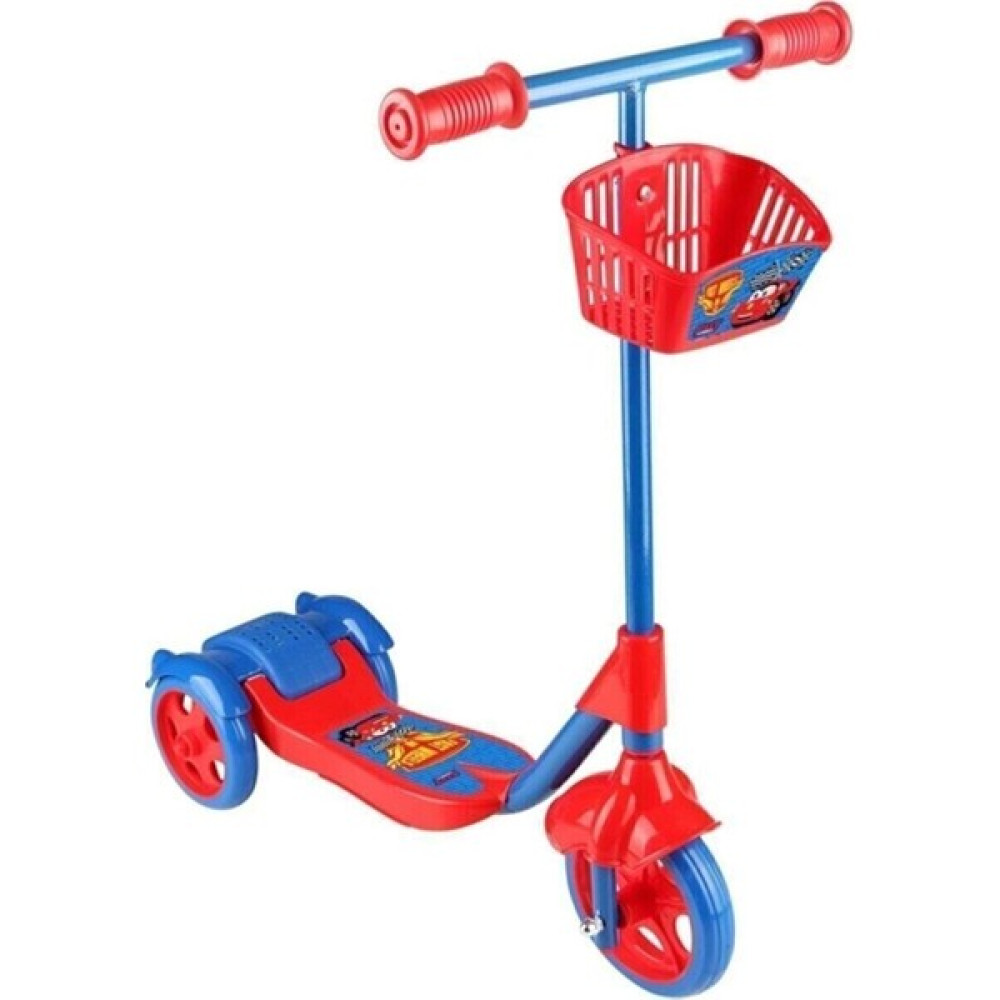 Unisex Çocuk Kırmızı Sepetli Frenli 3 Tekerlekli Scooter Açık Hava, Deniz ve Spor Oyuncakları Fiyatı