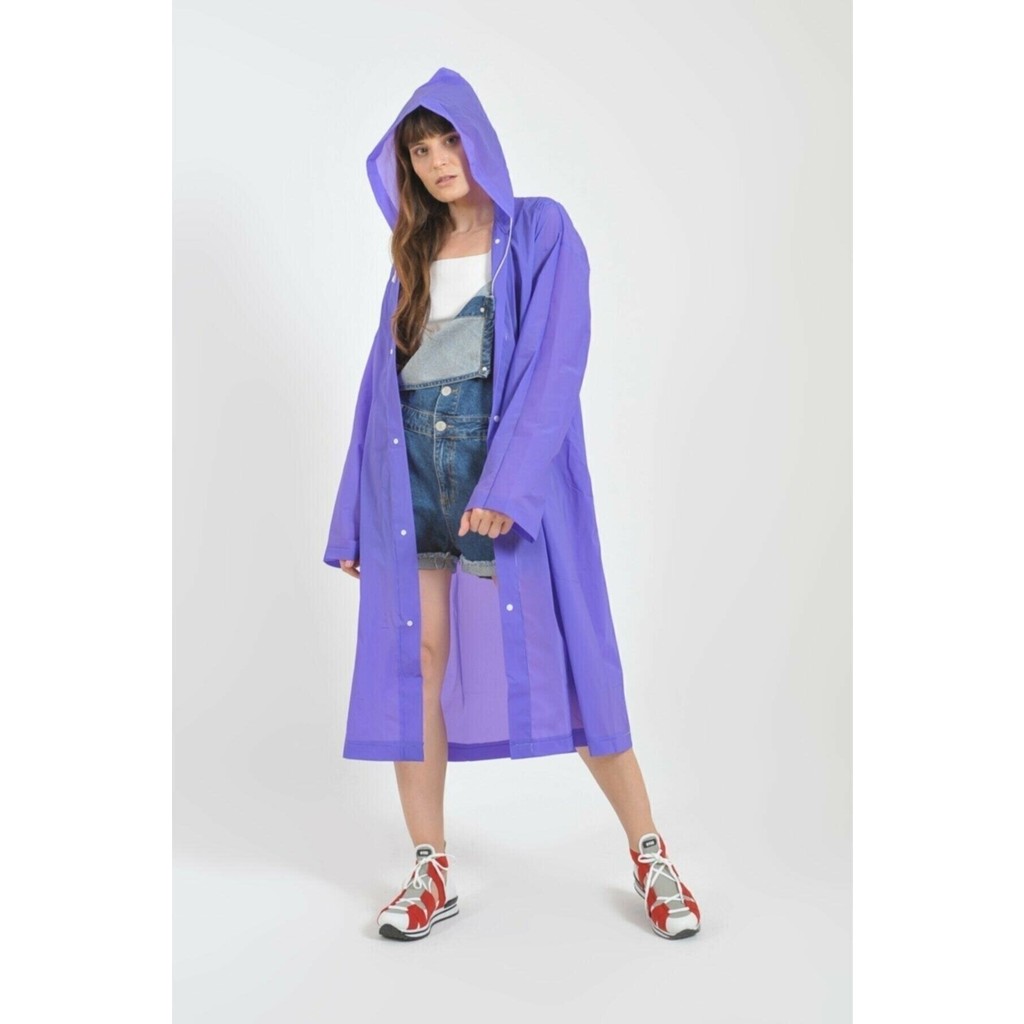 Unisex Eva Kumaş Su Rüzgar Geçirmez Yağmurluk - Mor - Standart Yağmurluk & Panço (Outdoor) Fiyatı