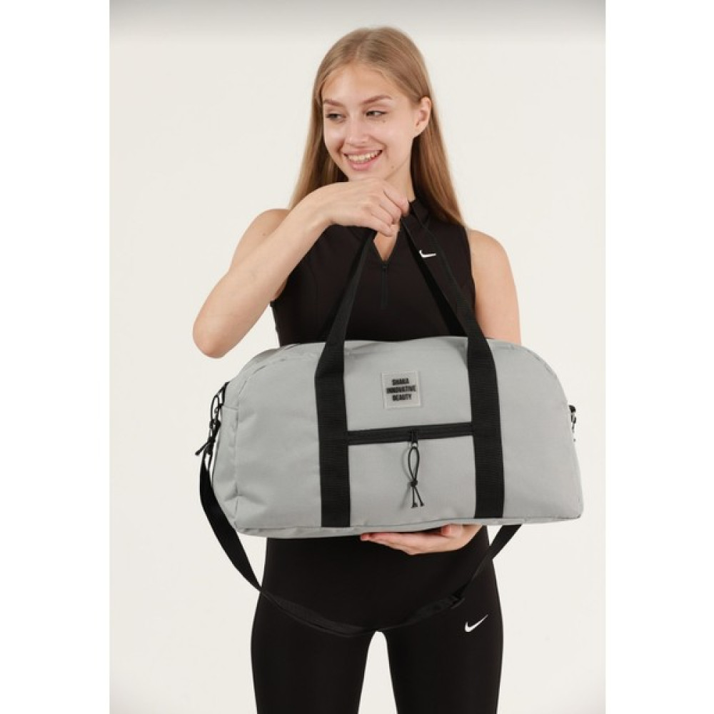 Unisex Gri Önü Cepli Uzun Askılı Seyahat Fitnes ve Spor Çantası Sırt Çantası (Outdoor) Fiyatı
