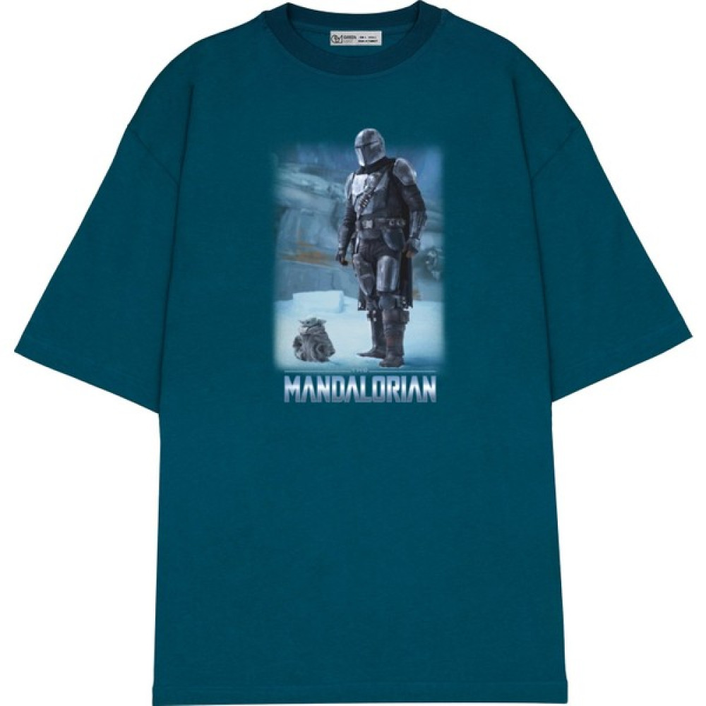 Unisex Oversize T-Shirt Star Wars Mandalorian Into The Ice Cave Erkek T-shirt Fiyatı