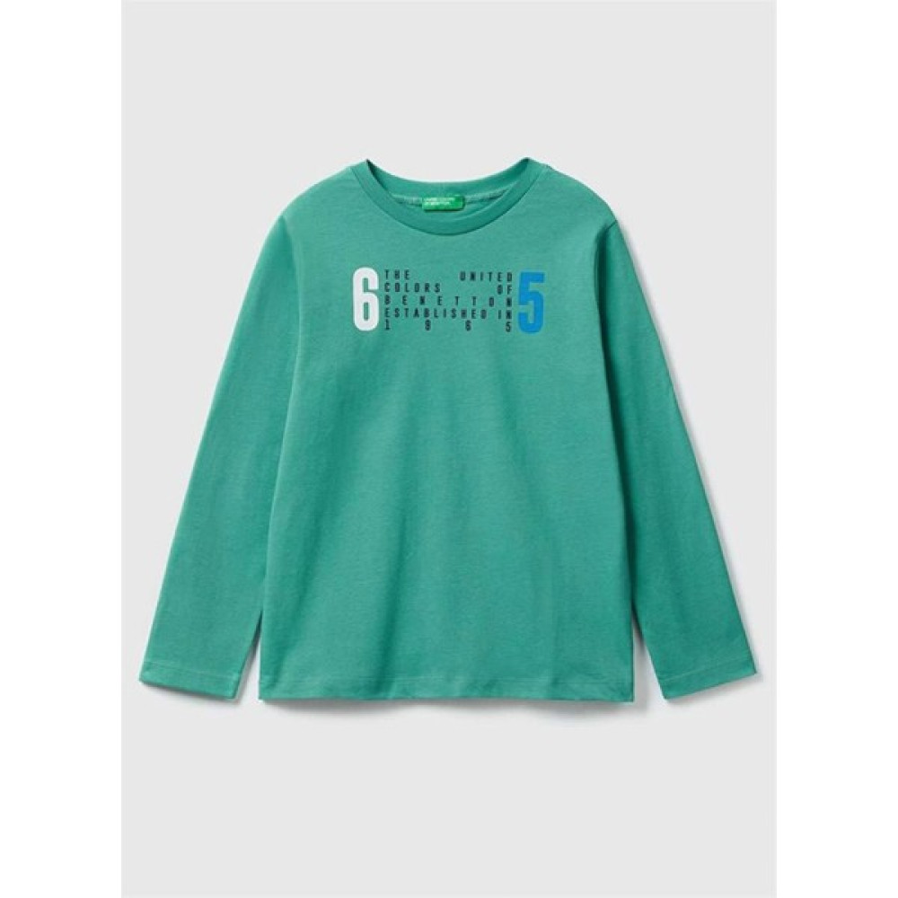 United Colors Of Benetton 3I1XC10A2 Minimalist Uzun Kollu Erkek Çocuk T-Shirt Erkek Çocuk T-shirt Fiyatı