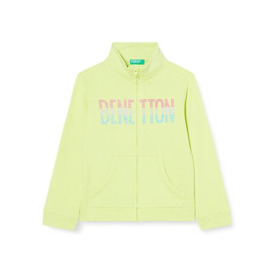 United Colors of Benetton Benetton Yazılı Yeşil Erkek Çocuk T-Shirt