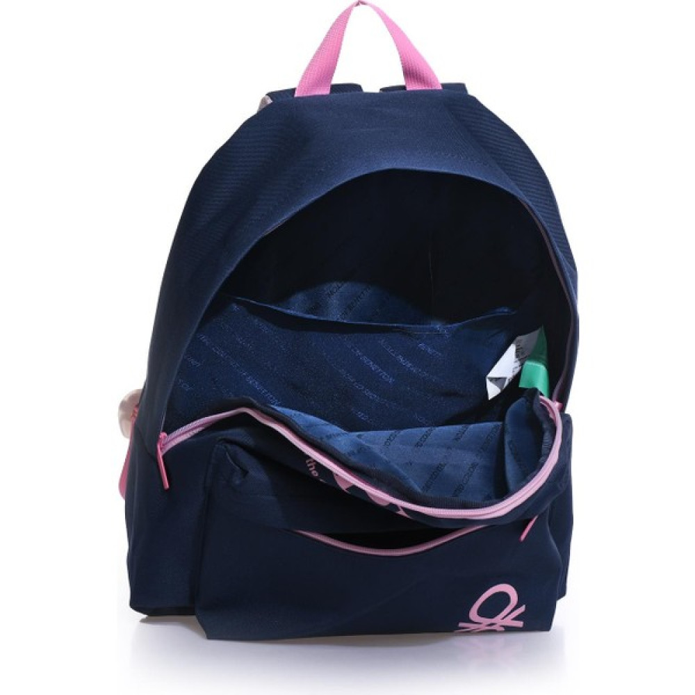 United Colors Of Benetton BNT03817 Lacivert - Pembe Kadın Sırt Çantası Okul Çantası Fiyatı