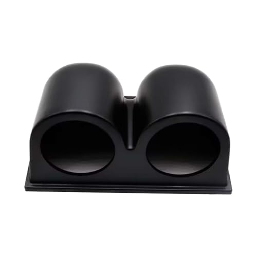 Universal Black 2" 52mm Dual Hole Gauge Dashboard Pod, ABS Plastic Car Dash Meter Cup Gauge Pod Mount Holder, Fit Most Cars, Trucks, Boats(Two Hole)