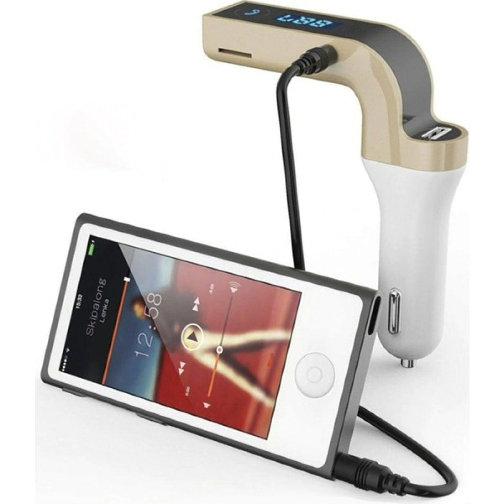 Universal Bluetooth Araç Müzik Kiti Araba Oto Carg7 Mp3 Çalar Fm Transmitter Cihazı Araç Içi Şarj Oto Transmitterleri Fiyatı