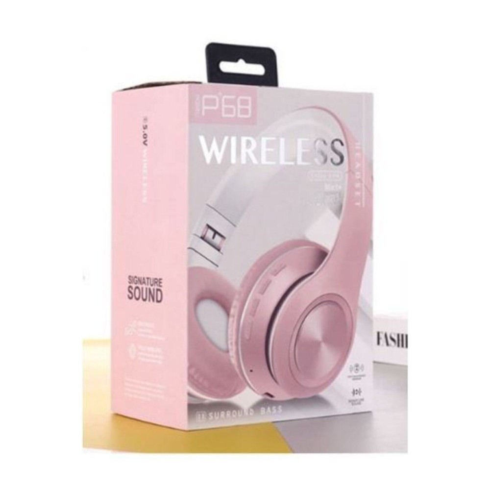 Universal Bluetooth Kablosuz Stereo Kulaklık (PEMBE) Kulak Üstü Kulaklık Fiyatı