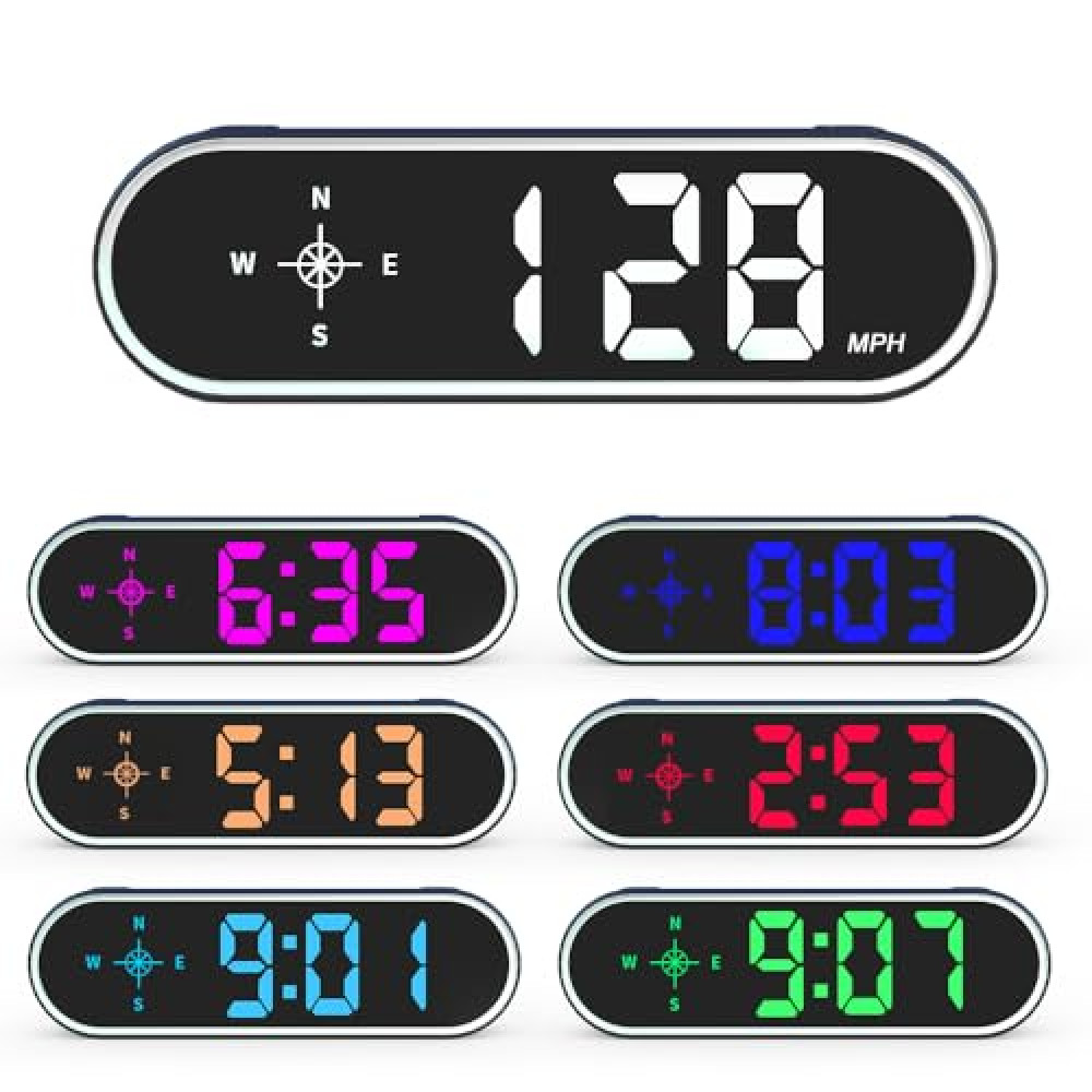 Universal GPS Speedometer Hud Digital Car Speed Display MPH KMH Over Speeding Alert Speedo Meter Gauge Screen External Tool for Vehicles Truck Golf-car Boat