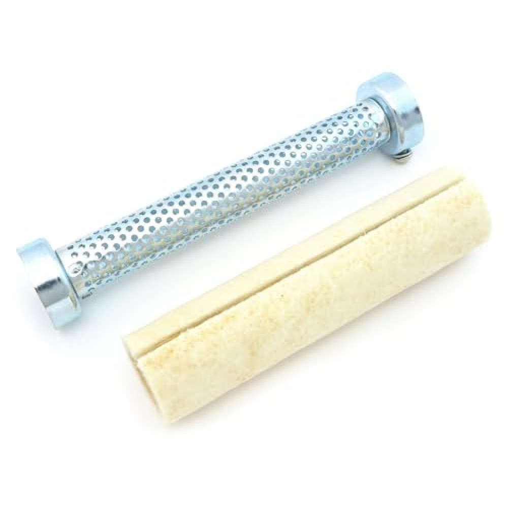 Universal Motorcycle Steel Baffle With Packing - Baffle Diameter 1.85" - Length 10 - For 2.0" Outer Dimension Pipe