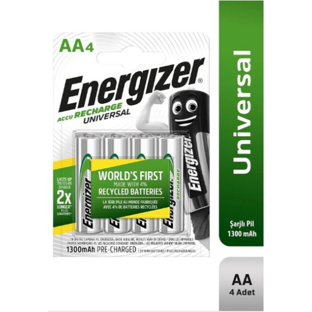 Universal Sarj Edilebilir 1300 Mah Aa Kalem Pil 4'Lu Elektrikli El Aletleri Fiyatı