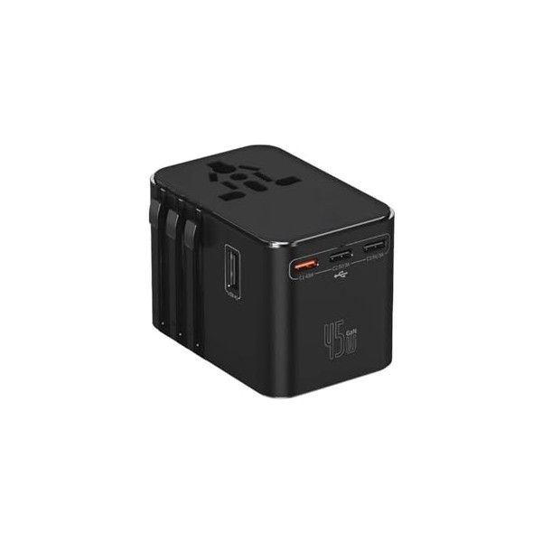 Universal Seyahat Priz Dönüştürücü Adaptör, 45W Şarj Cihazı, 2x USB Girişi, 3x Type-C Girişi, Uluslararası Güç Adaptörü, Us, Uk, Eu, Au Evrensel Uyum Bilgisayar Çevirici ve Adaptörü Fiyatı