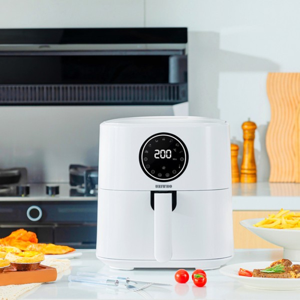 Uniwho Oa6 Dokunmatik Ekran 5 Litre Airfryer Yağsız Fritöz 1500W Fritözler Fiyatı