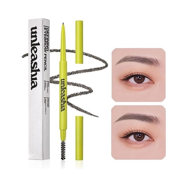 UNLEASHIA Shaper Defining Eyebrow Pencil 0.025gr - Fırçalı Kaş Kalemi Suya Dayanaklı Mat No:3 Taupe Gray 0.025 gr Diğer Fiyatı