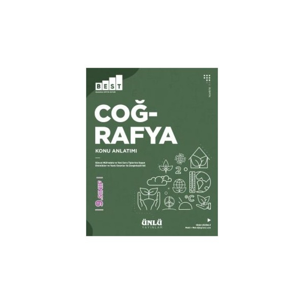 Ünlü 9.Sınıf Best Coğrafya Konu Anlatım Coğrafya Fiyatı