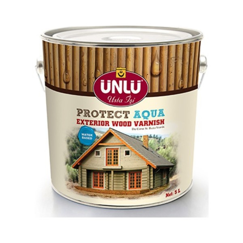 Ünlü Boya Protect Aqua Su Bazlı Dış Cephe Vernik 1 L Boyalar & Boyacı Aletleri Fiyatı