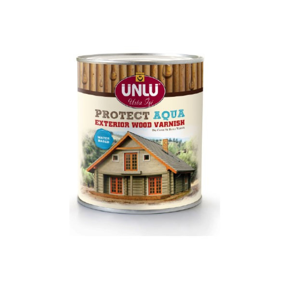 ÜNLÜ BOYA Ünlü Protect Aqua Su Bazlı Dış Cephe Vernik 1l - Şeffaf İpek Mat - 1Lt Boyalar & Boyacı Aletleri Fiyatı