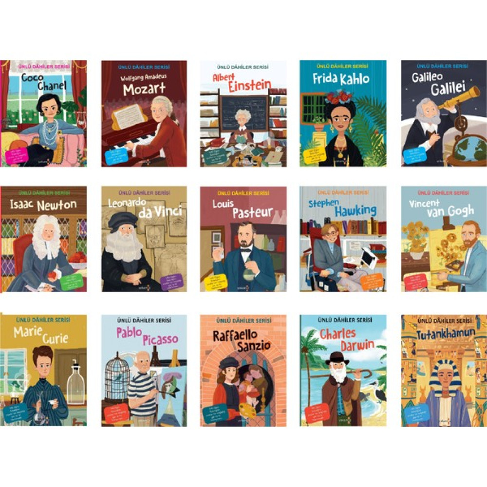 Ünlü Dahiler Serisi 15 Kitap Çocuk Masal Fiyatı