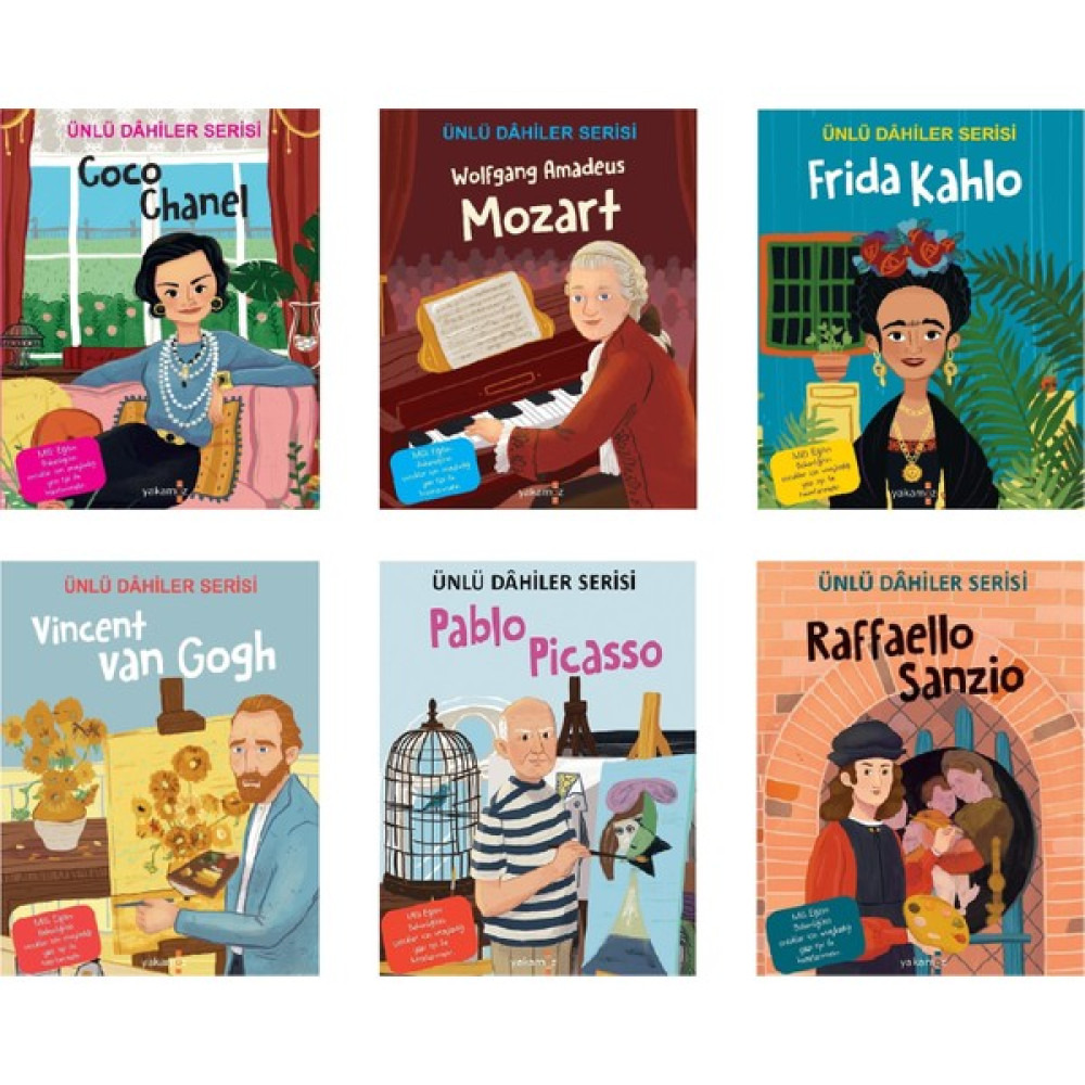 Ünlü Dahiler Serisi 6 Kitap (Sanat) Çocuk Masal Fiyatı