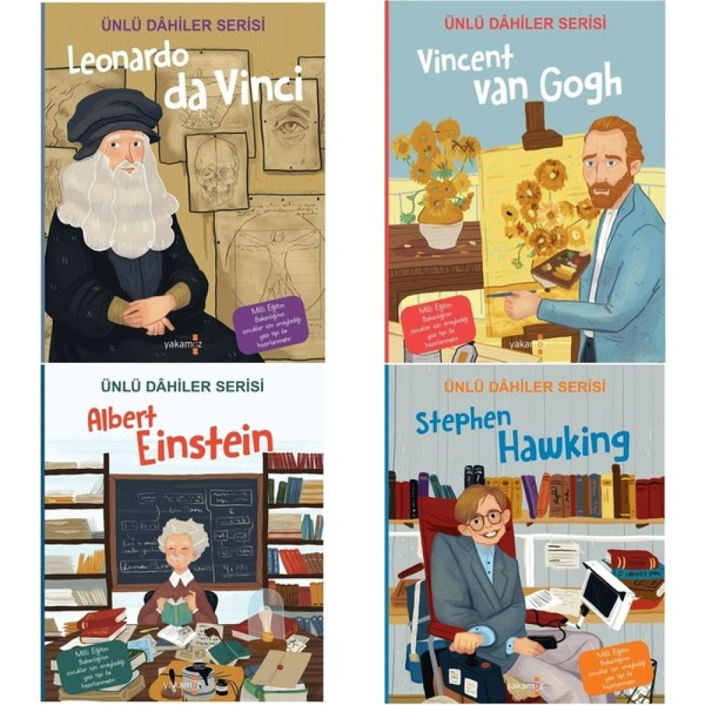 Ünlü Dahiler Serisi Seti (4 Kitap Takım) - Igeo Studio Bilim & Teknik Fiyatı