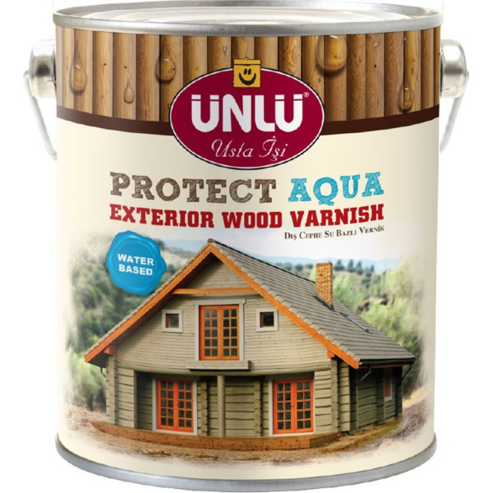 Ünlü Protect Aqua Su Bazlı Dış Cephe Vernik 2,5 Lt - Okyanus Mavi - 2,5Lt Boyalar & Boyacı Aletleri Fiyatı