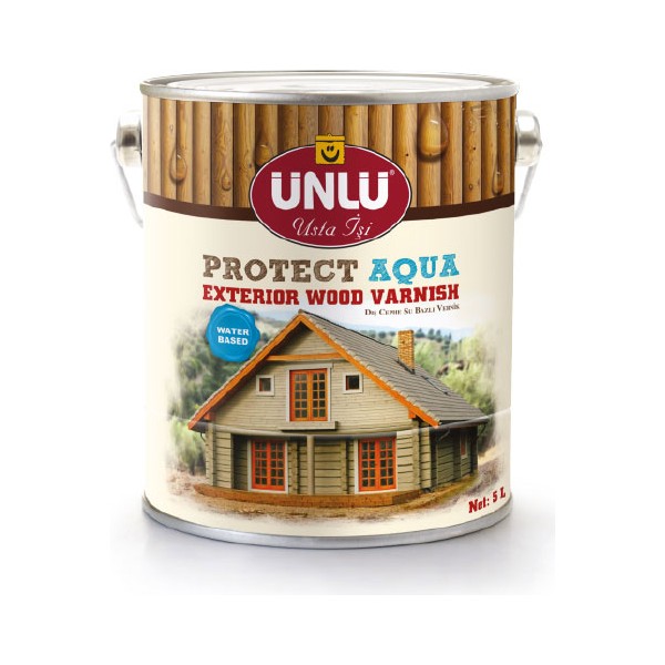 Ünlü Protect Aqua Su Bazlı Dış Cephe Vernik 5 Lt - Beyaz Boyalar Fiyatı