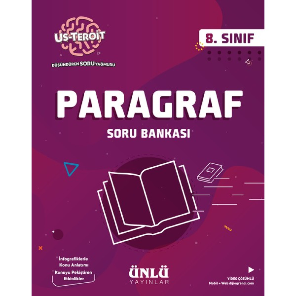 Ünlü Yayınları 8. Sınıf Us-Teroit Paragraf Soru Bankası Ders Sınav Kitapları Fiyatı