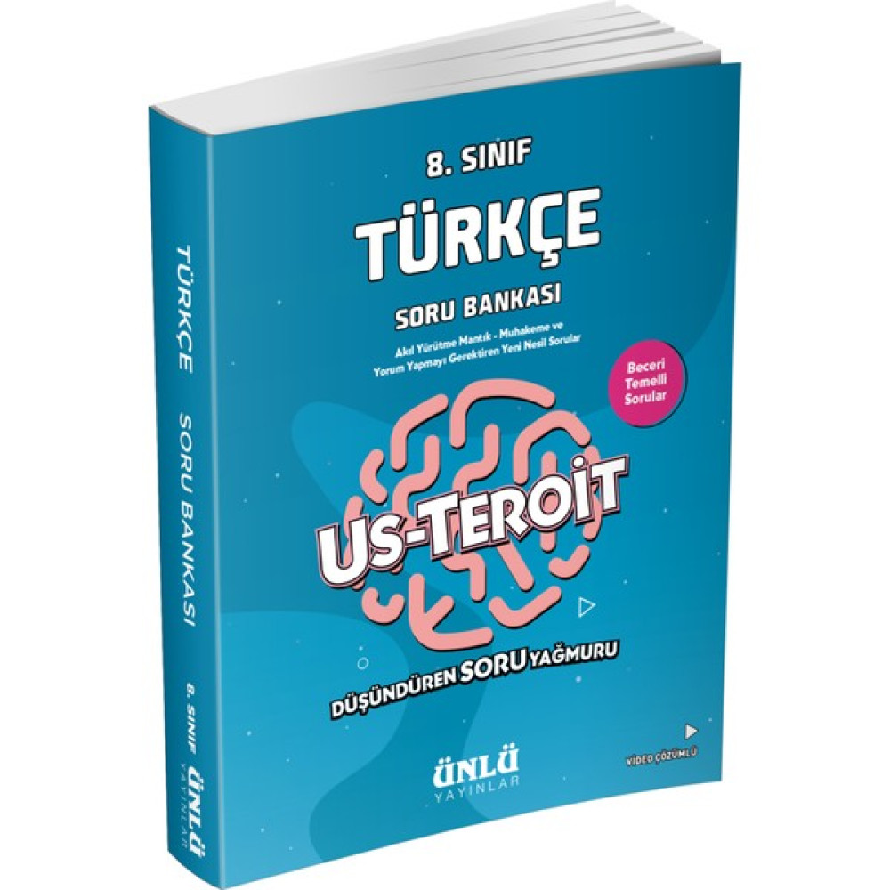 Ünlü Yayınları 8. Sınıf Us Teroit Türkçe Soru Bankası Ders Sınav Kitapları Fiyatı