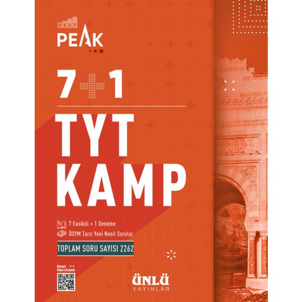 Ünlü Yayınları Ünlü Yayınlar Best Peak TYT Kamp Kitabı Kaynak Kitapları Fiyatı