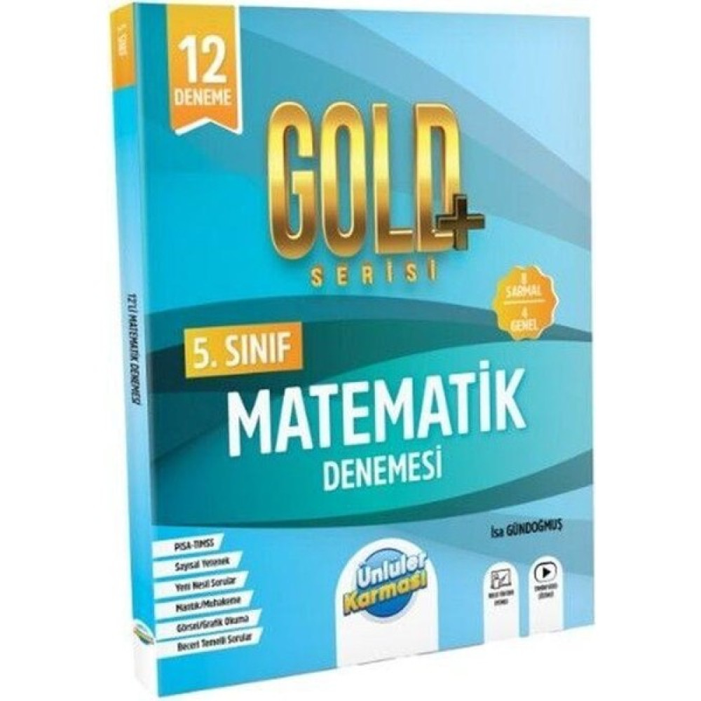 Ünlüler 5. Sınıf Matematik Gold 12 Deneme Ünlüler Karması Kaynak Kitapları Fiyatı