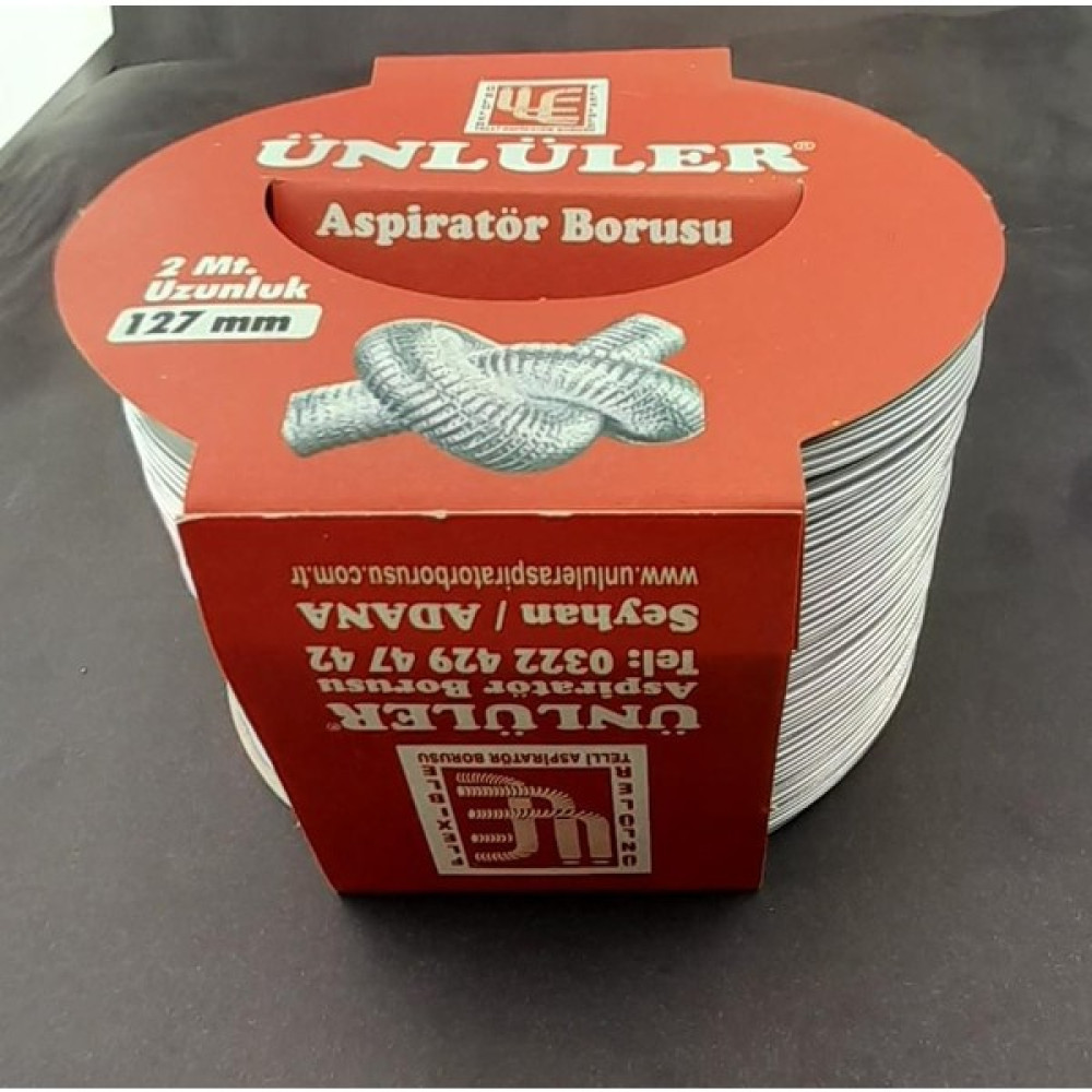 Ünlüler Aspiratör Borusu Aluminyum Telli - Ünlüler - 127mm X 2mt - Ø127mm X 2mt Nalburiye & Hırdavat Fiyatı