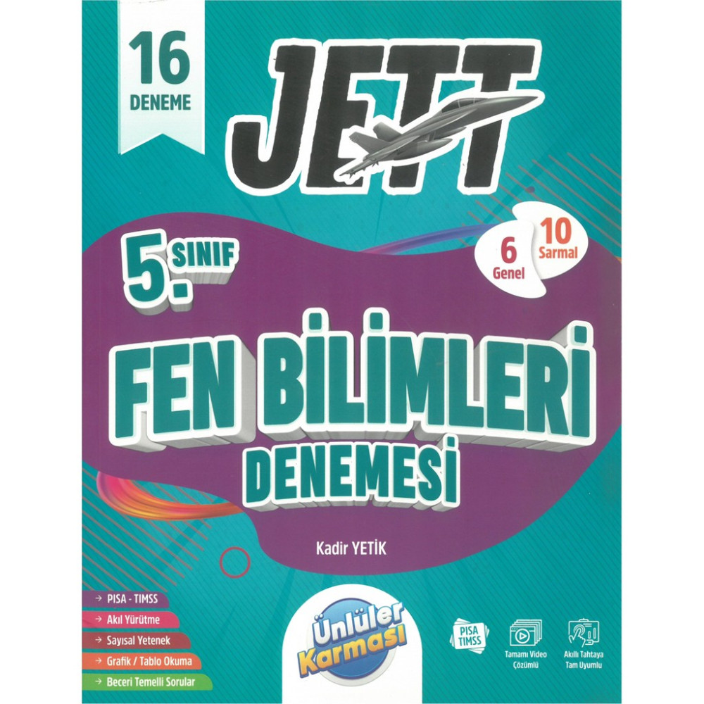 Ünlüler Karması 5. Sınıf Jett Fen Bilimleri 16 Deneme Seti Diğer Fiyatı