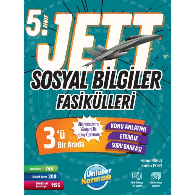 Ünlüler Karması 5. Sınıf Jett Sosyal Bilgiler Fasikülleri 3ü 1 Ar Diğer Fiyatı